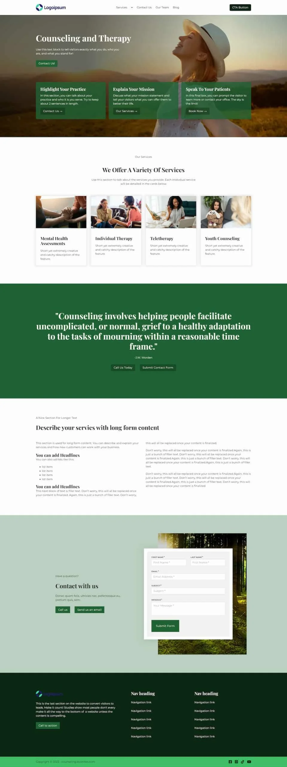Counseling homepage